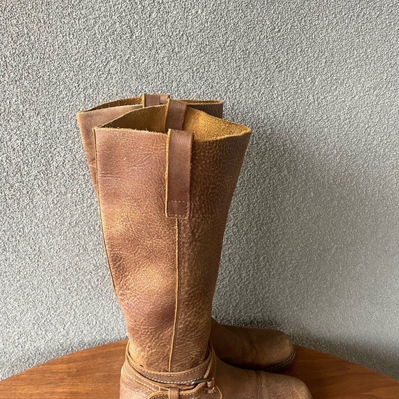Roots Leather Riding Boots, Tan Knee High Boots, Vintage Shoes, Made in Canada - Picture 15 of 15